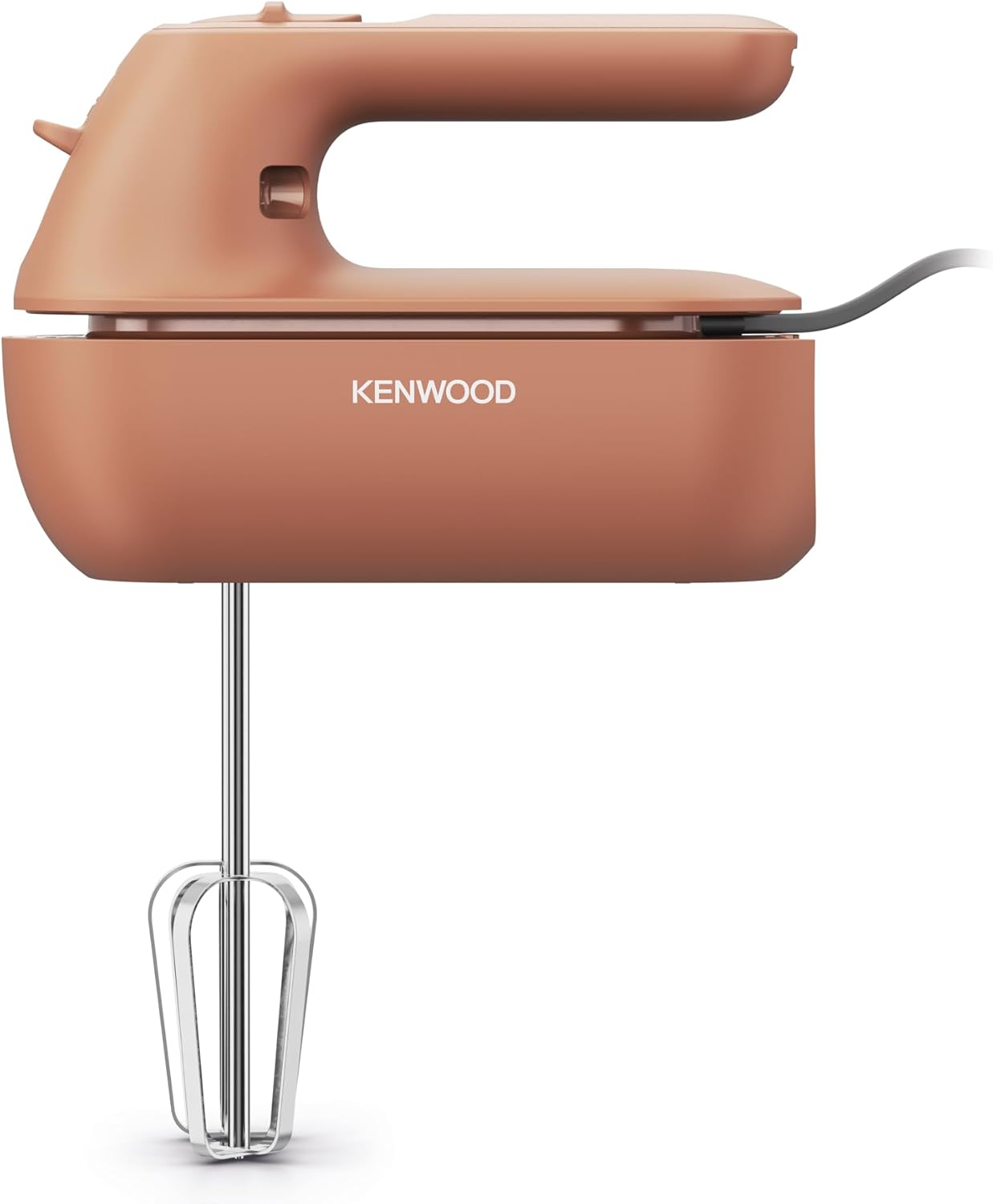 Kenwood Handmixer QuickMix Go HMP40.000RD, draagbaar dankzij geïntegreerde koffer, inclusief roestvrijstalen garde en kneedhaak, maatlepel, 350 W, rood Hier komt je volgende must-have bakaccessoires: de geniale QuickMix Go handmixer. Hij combineert een in