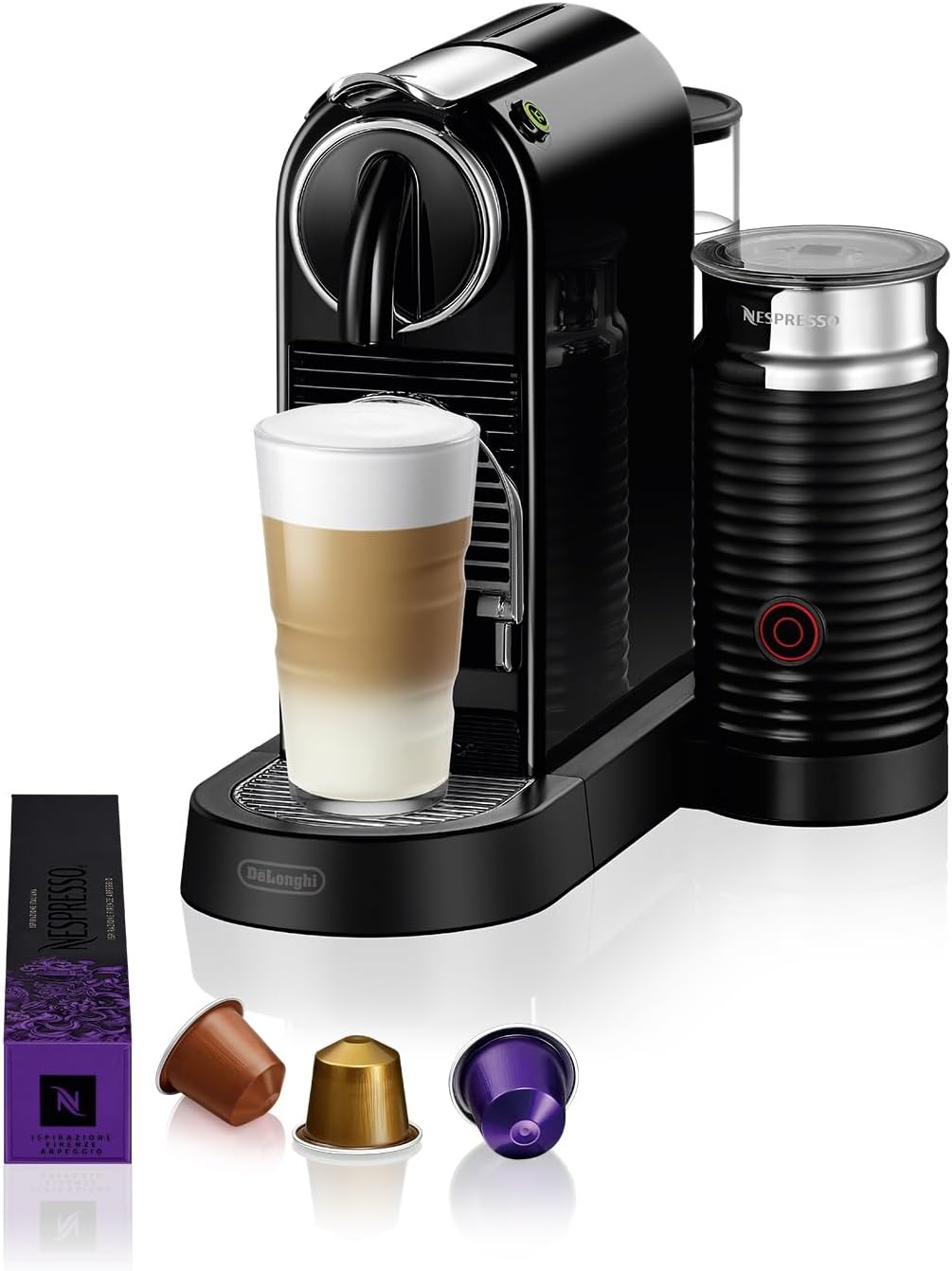 Nespresso De'Longhi CitiZ Melk- en koffiecapsulemachine Over dit item STIJLVOL EN COMPACT ONTWERP: Een intuïtief, gebruiksvriendelijk en bekroond compact ontwerp waar zowel Nespresso-koffiedrinkers als designgeïnteresseerde mensen dol op zullen zijn. GEÏN