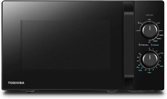 Toshiba MW2-MG20PF (BK) / GE magnetron met crispy grill & combi-functie, 5 vermogensniveaus, 1000 W grillvermogen, zwart Toshiba MW2-MG20PF (BK) /GE magnetron/magnetron met grill/20L 【Combinatiekoken】 Combinatiekoken is speciaal ontworpen voor het grillen