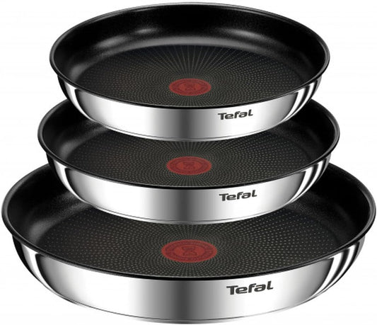 Tefal Inductiekookgerei 4-delig roestvrij staal inductiepannenset Over dit item Vereenvoudig je keuken: met de Ingenio-pannen en pannen verander je je kookwijze. Dankzij de afneembare handgreep en het praktische één-klik-systeem kun je nu op het fornuis k