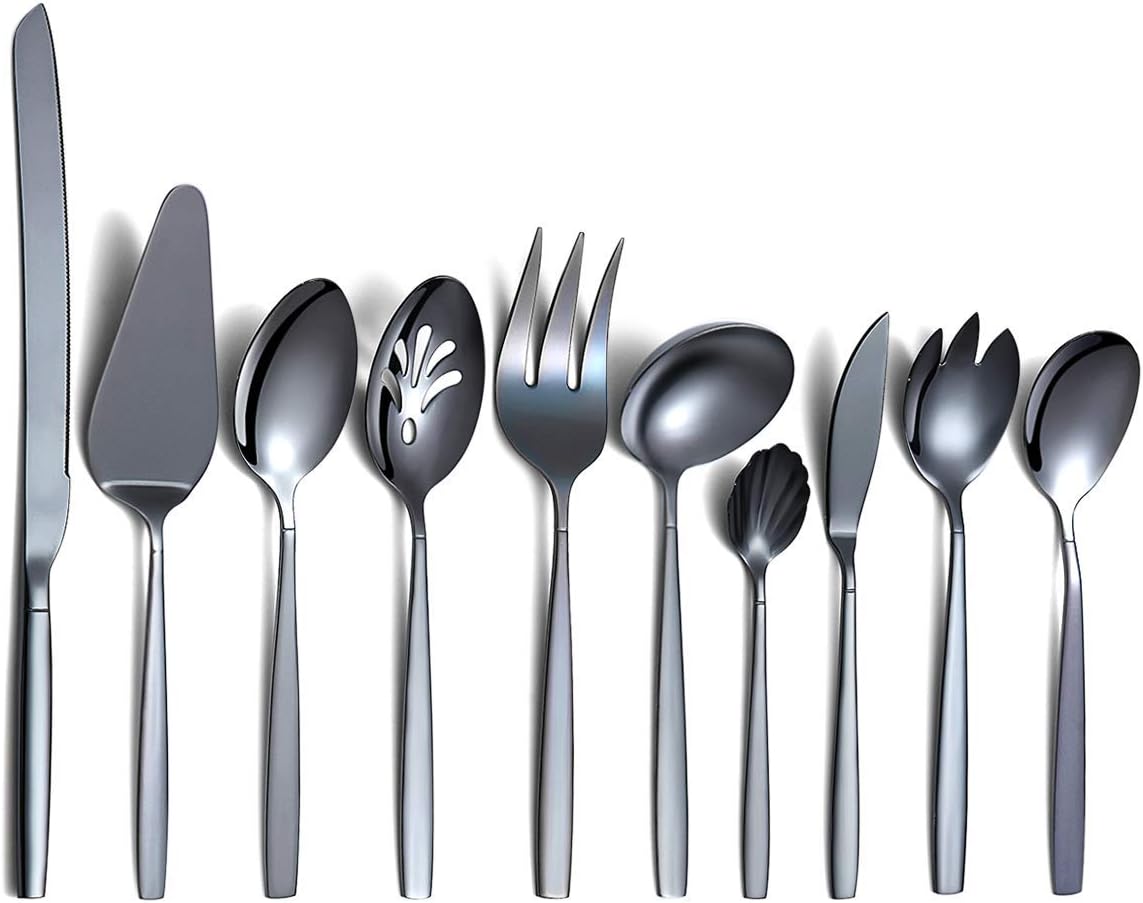 Berglander 30-delige vergulde bestekset glanzend goud Over dit item 30 stuks bevatten: 6 van elk, dinerlepel, dinervork, dinermes, theelepel, theevork Duurzaam, buigt niet; Sterk antiroest, ontwikkeld voor een goede grip voor volwassenen en kinderen. Goed
