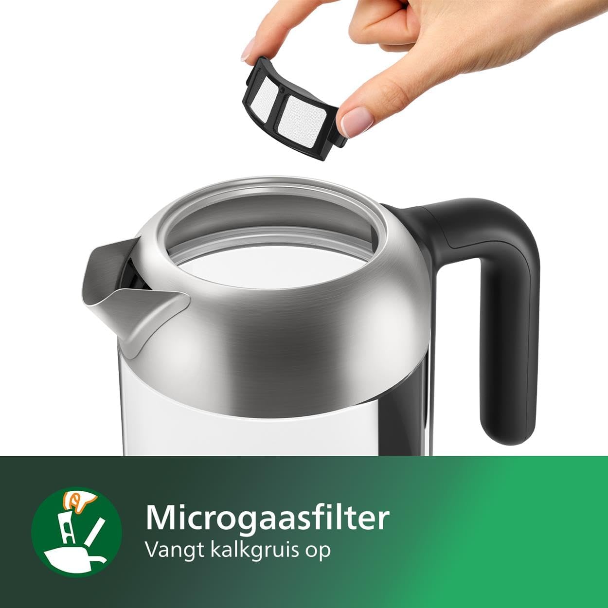 Philips Waterkoker 1.7 L Veerdeksel Indicatielamp Draaivoet Gemaakt om lang mee te gaan. Snelle kookprestaties van een superefficiënt verwarmingselement. Inhoud van 1,7 - meer dan 7 kopjes uit een volle kan. Merk Philips Capaciteit 1,7 Liter Materiaal Pol