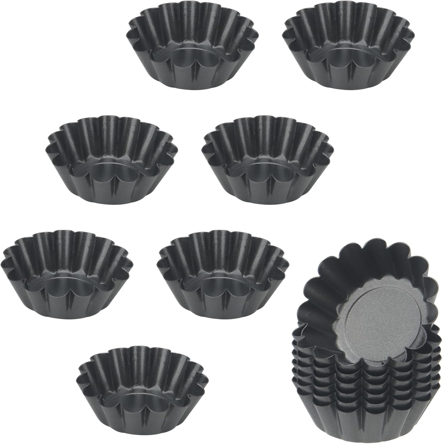 14 stuks 6,5 cm mini-taartvorm, quichevorm, klein van koolstofstaal, tartelette vormpjes, anti-aanbak, muffinvorm, ronde taartvorm voor mini-taart Over ons: in de MUNGHOK Store bieden wij niet alleen kwaliteitsproducten aan, maar we streven er ook naar om