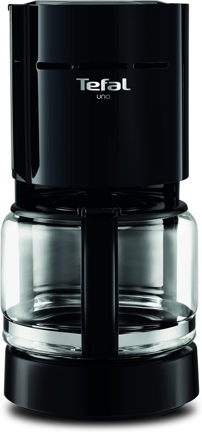 Tefal Uno koffiezetapparaat, CM1218, filter, 1.1L, tot 12 kopjes, Druppelstop, zwarte behuizing, Warmhoudfunctie Koffiezetapparaat voor heerlijke filter koffie De glazen kan heeft een capaciteit van 1,1L: zet tot 12 kopjes koffie tegelijkertijd. Glanzend