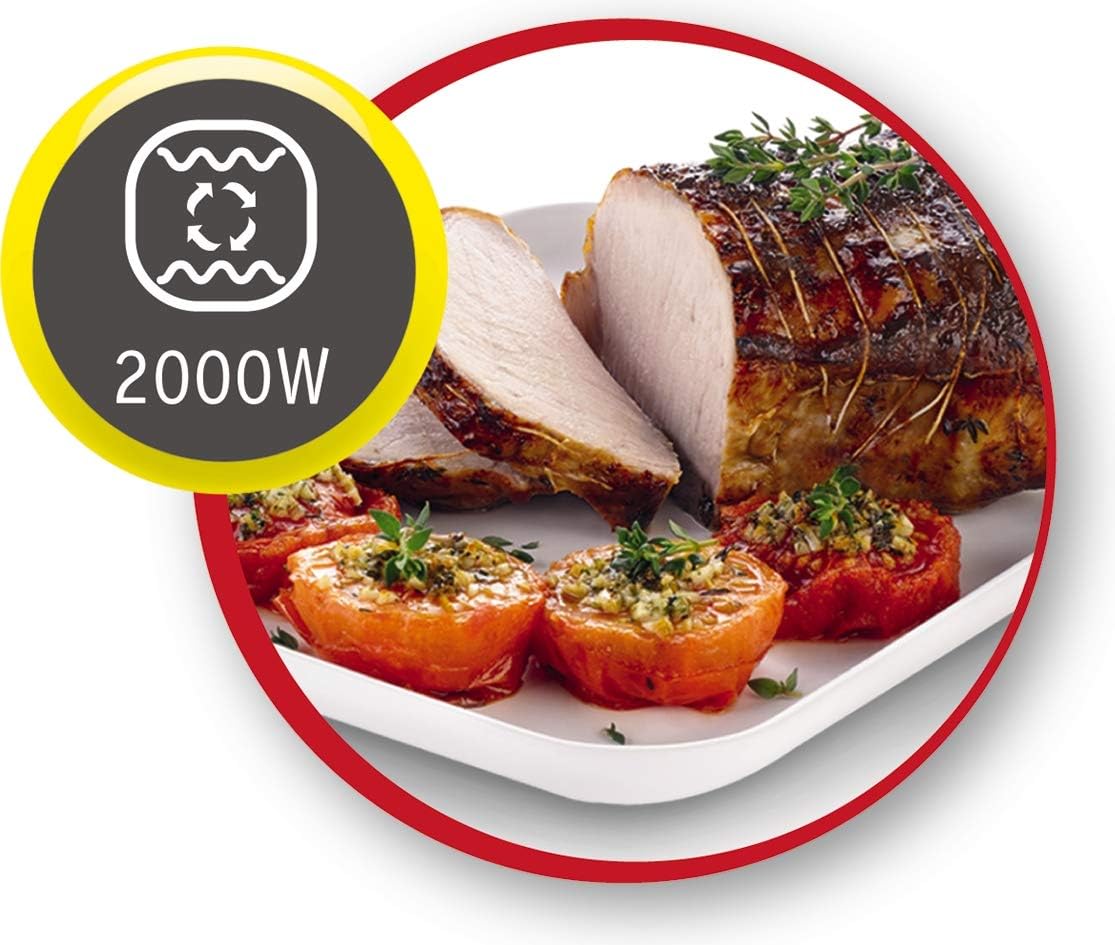 Moulinex Elektrische convectie oven 19 l compact Krachtige oven: compacte elektrische mini-oven met convectiewarmte, perfect voor dagelijkse gerechten Snel en homogeen koken: dankzij de roterende warmtefunctie krijg je in een mum van tijd perfecte bakresu