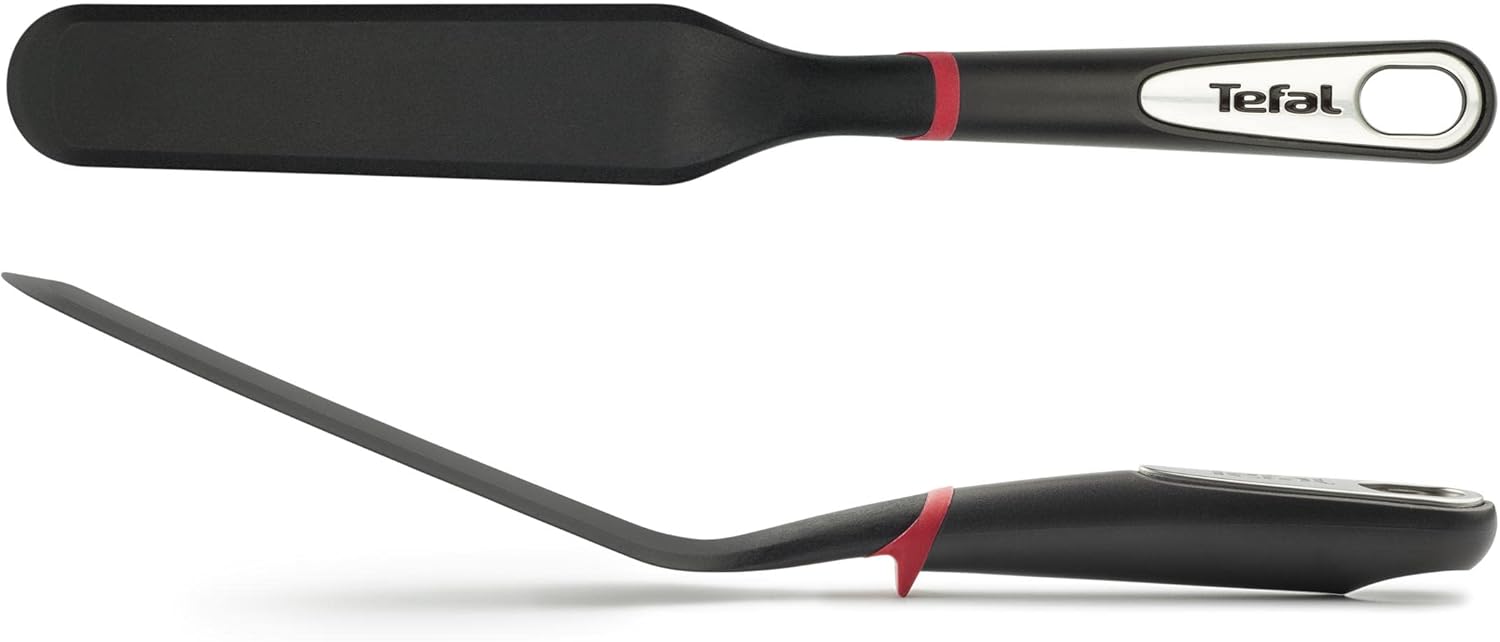 Tefal Ingenio Pannenkoekspatel Over dit item Ideale pannenkoekspatel met dunne uiteinden die gemakkelijk onder alle pannenkoeken en omeletten glijden De verhoogde stand zorgt ervoor dat het deel van de spatel waarmee je kookt niet in contact komt met het