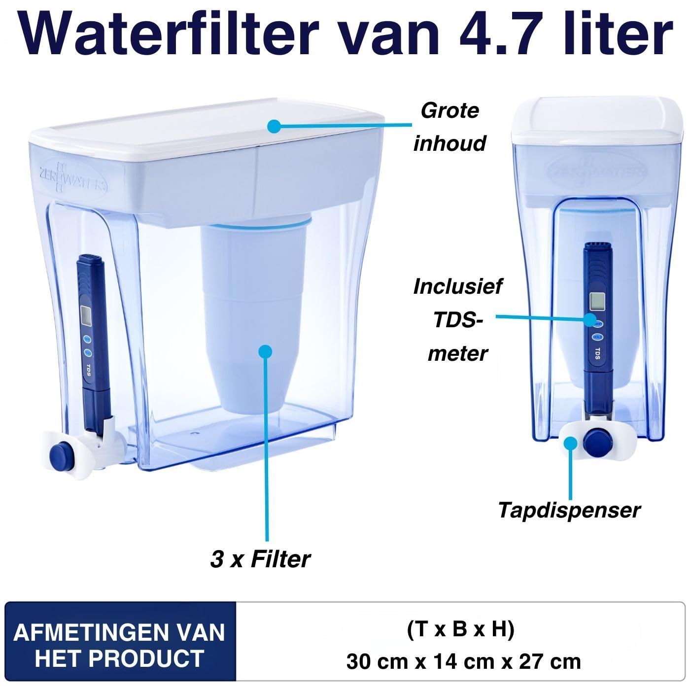 Waterfilter met een ionenwissel-technologie In plaats van het actieve koolfilter te gebruiken, gebruiken deze filter een ionenwissel-technologie. Verwijdert 99% van de fluoride. Voor kantoor en thuis. Water Filters €107.94 drinkwaterapparaat,waterfilter,w
