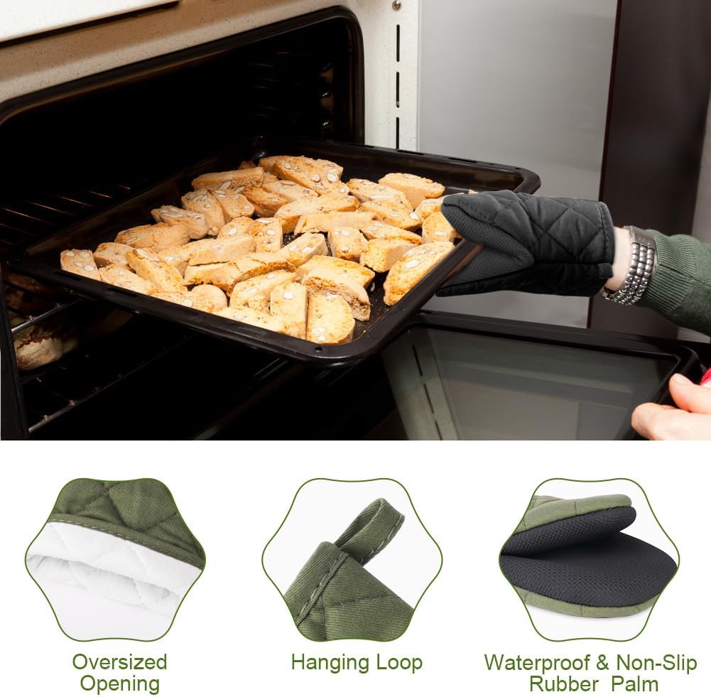 1 Paar Mini siliconen hittebestendige ovenhandschoenen Over dit item Hittebestendig materiaal: AUAUY ovenhandschoenen zijn hittebestendige isolatiepads gemaakt van hoogwaardig siliconenmateriaal van voedingskwaliteit dat bestand is tegen temperaturen tot
