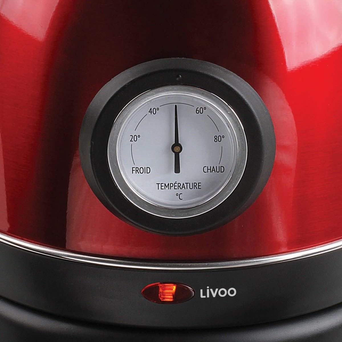 Domoclip 1,8 liter 1800 w snoerloze waterkoker rood Over dit item Retro: Geniet van een mooie waterkoker in vintage look om 's ochtends je warme dranken te koken. Grote inhoud: Tot 1,8 liter warm water voor het bereiden van veel koppen thee of koffie. Sne