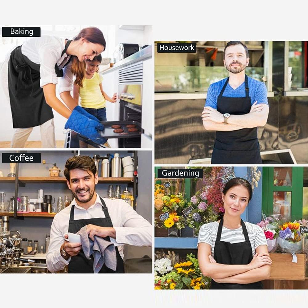 Molenky schort,Verstelbare schort met 2 grote zakken, 2 STUKS Katoenen Chef-koksschortenset, Unisex Waterdichte professionele kwaliteit Keukenschort voor in de keuken 1 Productgegevens Type sluiting Trekkoord Over dit item 【Hoogwaardige materialen】 -Molen