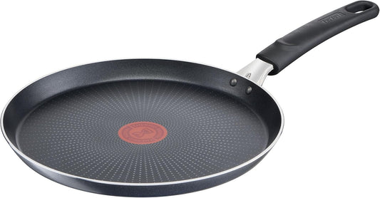 Tefal C38510 XL Force crêpepan 25 cm anti-aanbaklaag, sterk thermosignaal TITANIUM ANTIAANAANIUM VERZEGELING Kwalitatief hoogwaardige en duurzame anti-aanbaklaag. Het product is ontwikkeld en geproduceerd in Frankrijk Veilige anti-aanbaklaag: veilige anti