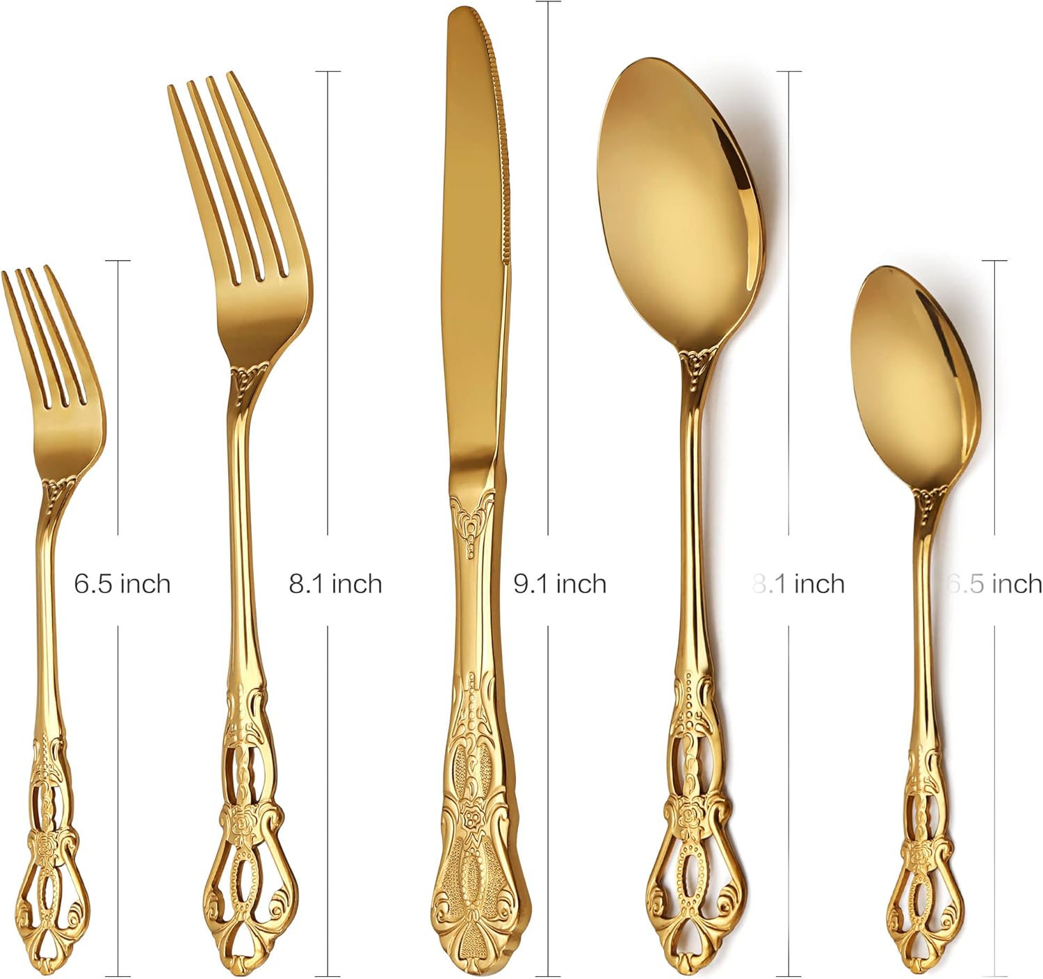 Bestekset, 20-delige bestekset voor 4 personen Over dit item Luxe Royal design: net als zijn naam geeft deze bestekset een koninklijke overeenkomst voor je tafel en een uitstekende uitstraling om indruk te maken op familie en vrienden. De moderne glanzend