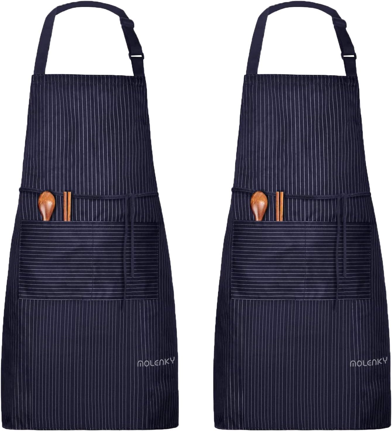 Molenky schort,Verstelbare schort met 2 grote zakken, 2 STUKS Katoenen Chef-koksschortenset, Unisex Waterdichte professionele kwaliteit Keukenschort voor in de keuken 1 Productgegevens Type sluiting Trekkoord Over dit item 【Hoogwaardige materialen】 -Molen
