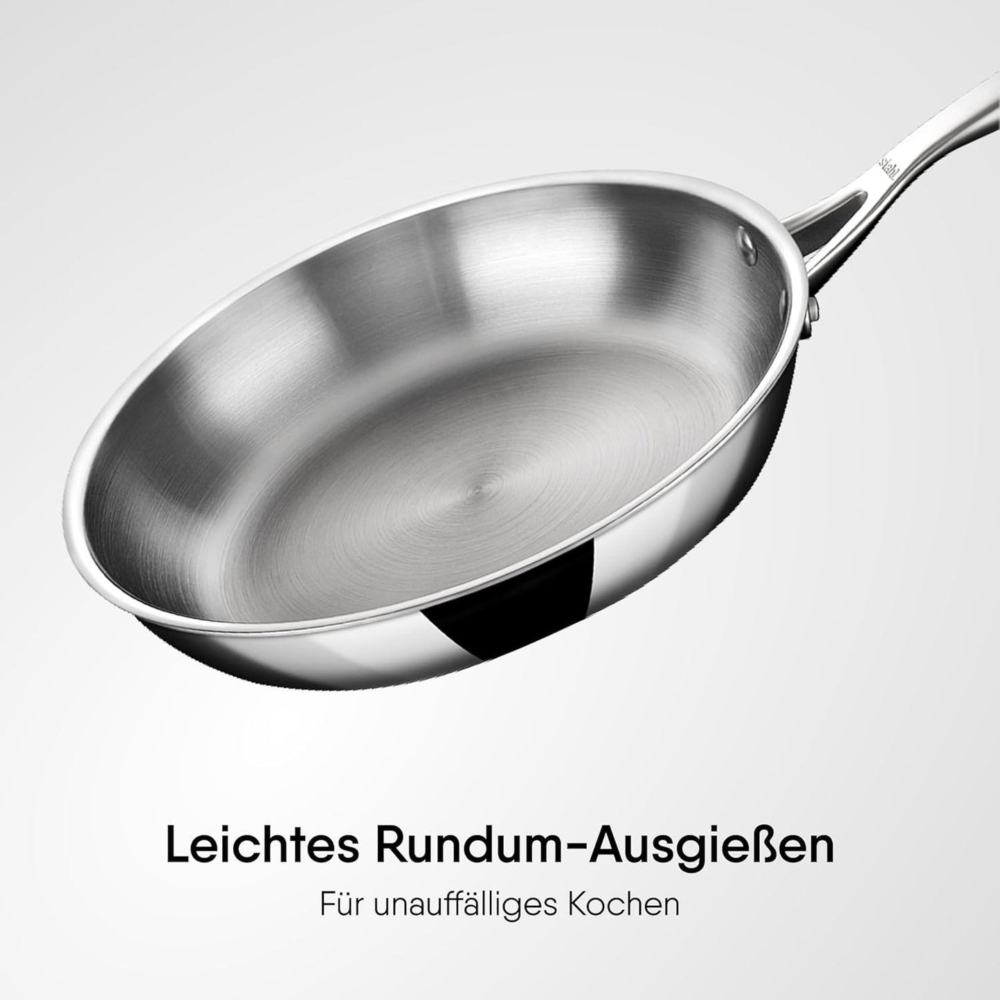 Roestvrijstalen pan met deksel diameter 20 cm, 1,3 l voor 2 personen Triply: Deze pan is gemaakt met een speciale drielaagse constructie die uitstekende warmtegeleiding en duurzaamheid garandeert, terwijl het contact van voedsel met aluminium voorkomt, wa