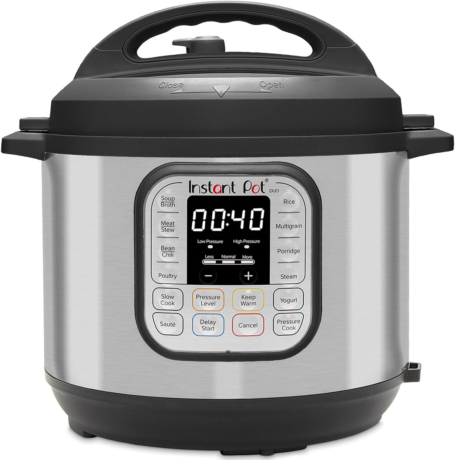 Instant Pot programmeerbare 7-in-1 elektrische snelkookpan Over dit item Een 7-in-1 multifunctionele kooktoestel: snelkookpan, slow cooker, rijstkoker, braden/bruinen, yoghurtbereider, stoompan, warmhoudapparaat. Merk Instant Pot Capaciteit 5,7 Liter Mate