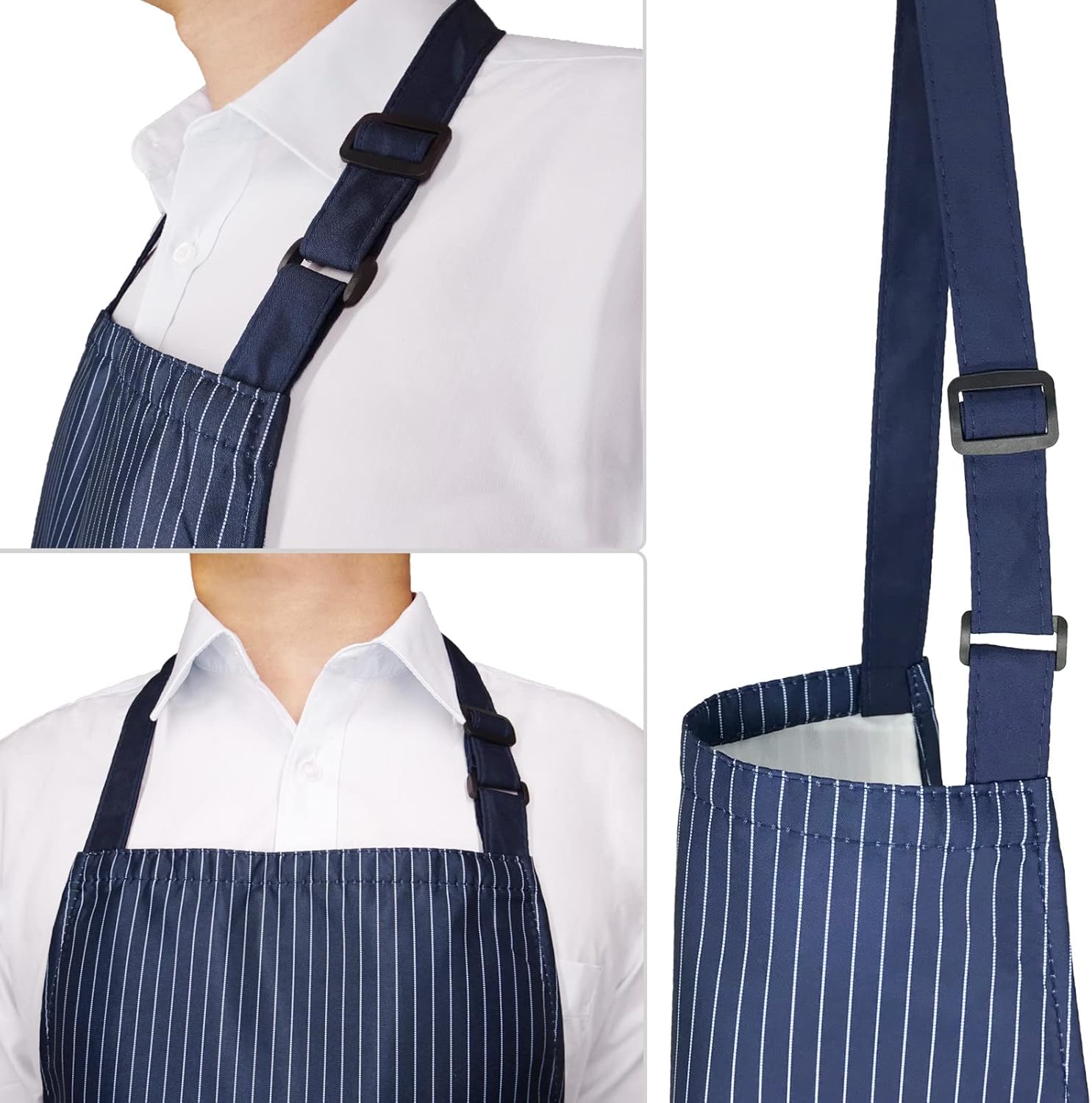 Molenky schort,Verstelbare schort met 2 grote zakken, 2 STUKS Katoenen Chef-koksschortenset, Unisex Waterdichte professionele kwaliteit Keukenschort voor in de keuken 1 Productgegevens Type sluiting Trekkoord Over dit item 【Hoogwaardige materialen】 -Molen