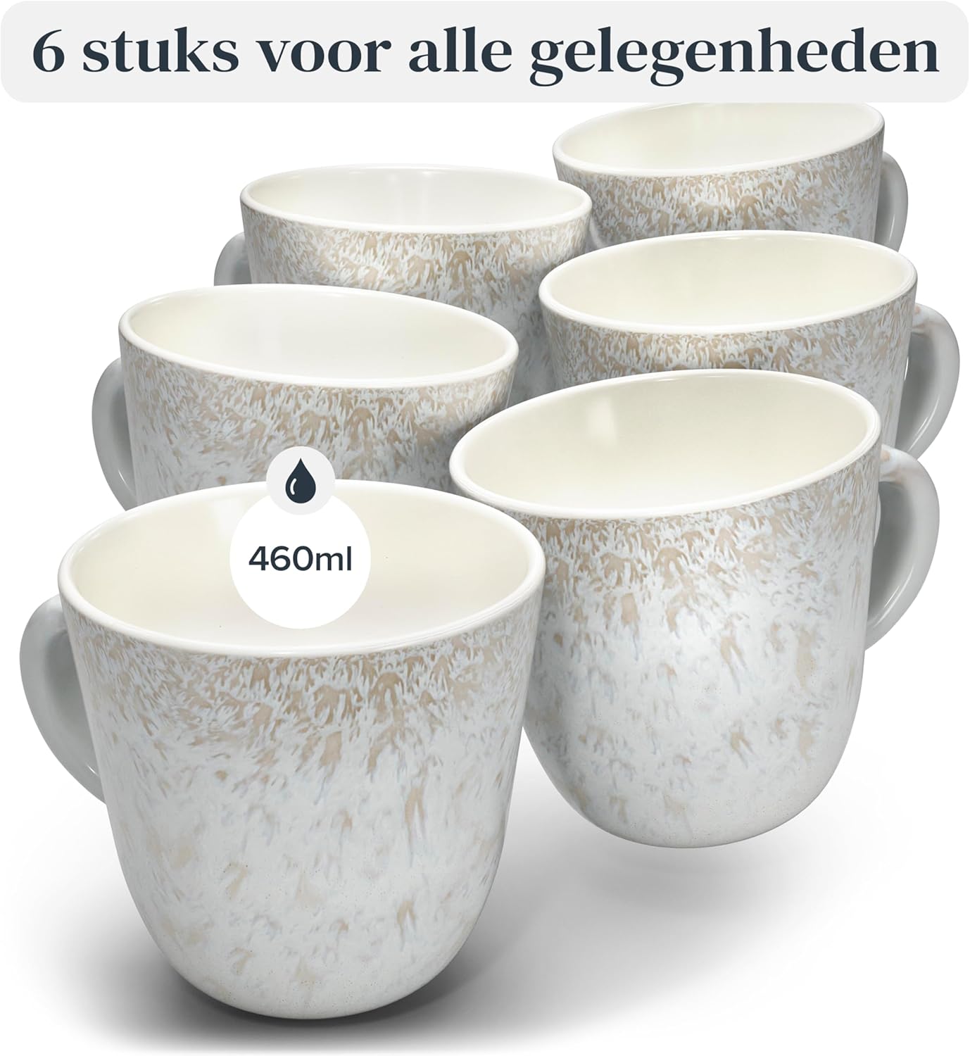 Aardewerk Servies Set Ibiza 36-delig - Vaatwasser-, Magnetron- en Krasbestendig Servies - Moderne Kommen en Borden Set voor 12 Personen - Tafelservice Pure Living in Licht Beige-blauw Deze 36-delige beige-blauwe servies set voor 12 personen combineert ele