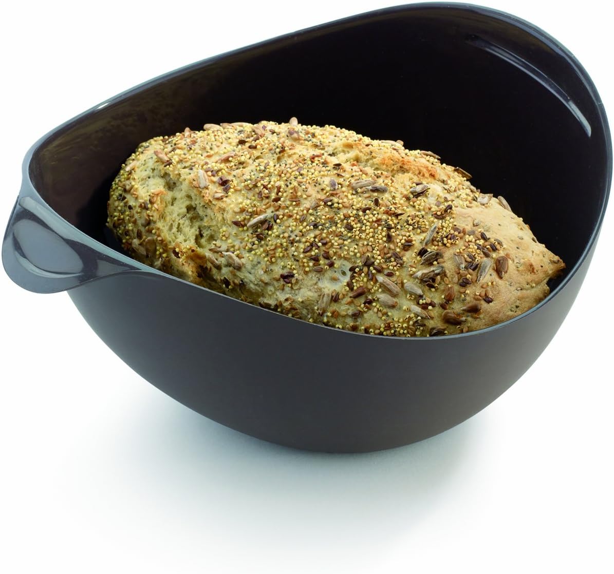Lekue Bread Maker, broodbakschaal brood silicone bruin wiegen bakken, 600 ml Met de Lekue broodbakmachine wegen, kneden en bakken in slechts één product. Dankzij zijn veelzijdigheid kunt u op een schonere manier brood bakken op de traditionele manier met