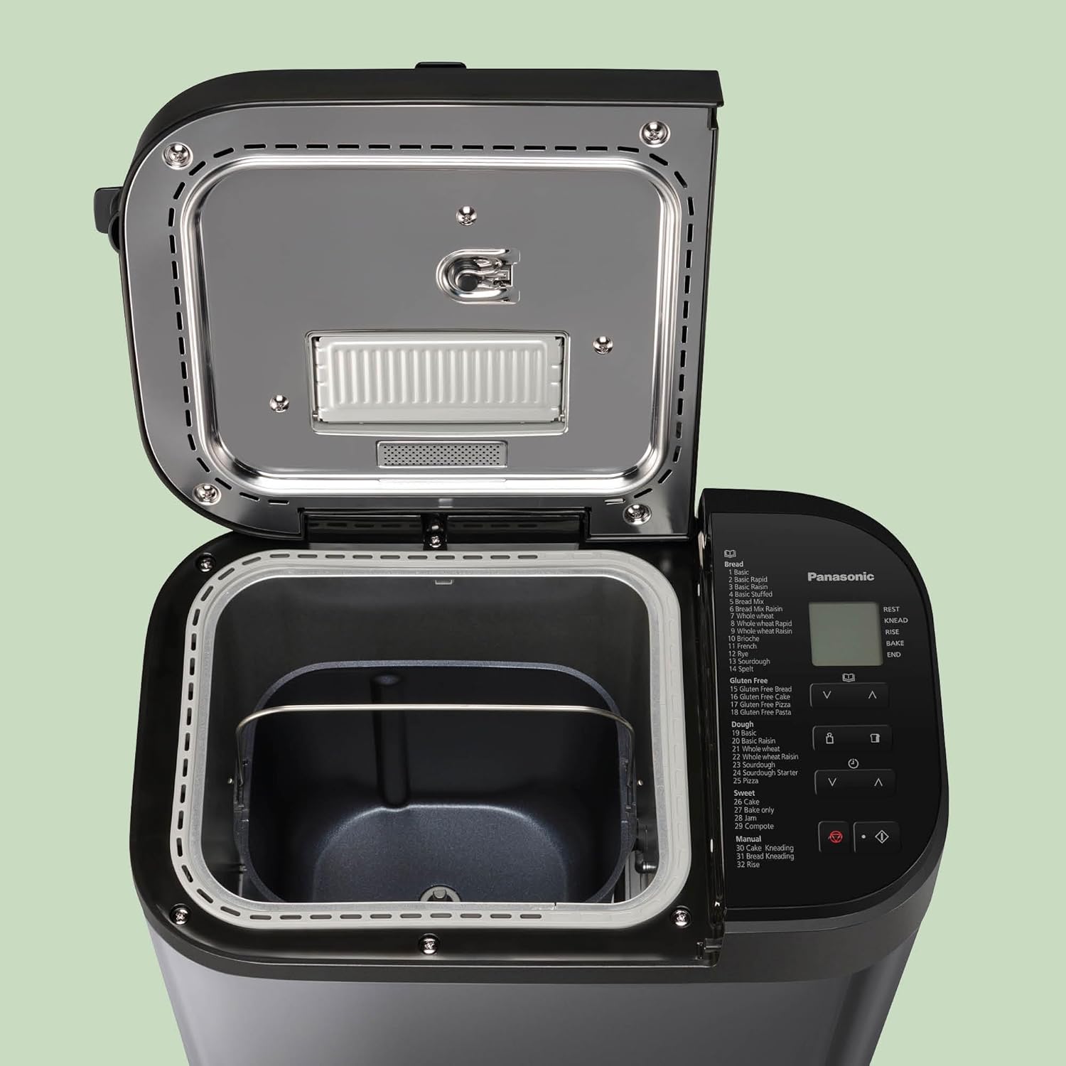Panasonic SD-YR2540 Volledig Automatisch Broodbakmachine met 32 Backprogram, Donkergrijs TWEE TEMPERATUURSENSOREN: Deze broodbakmachine heeft twee ingebouwde sensoren om de interne en externe temperaturen te bepalen om elk programma te optimaliseren en u