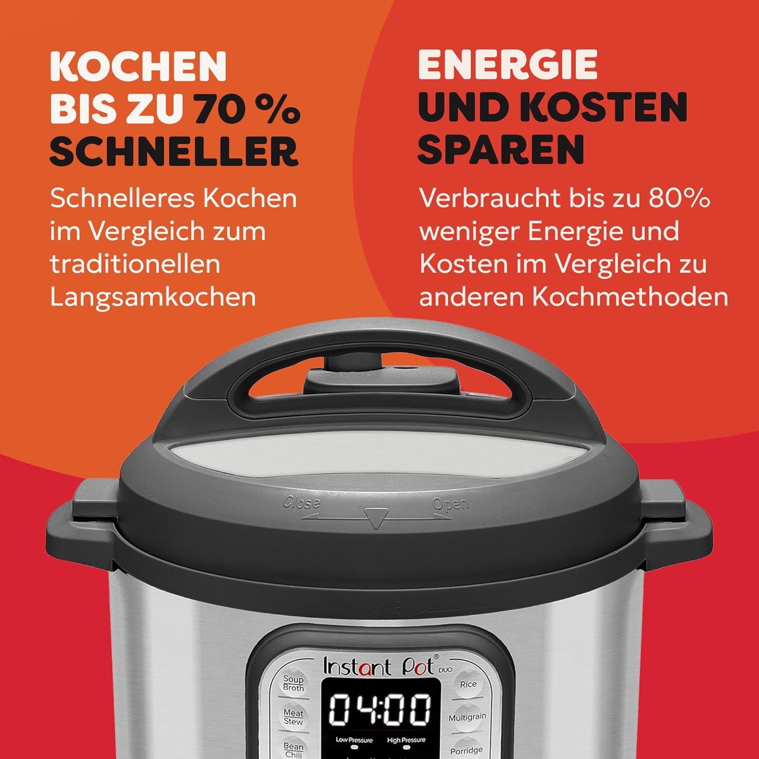 Instant Pot programmeerbare 7-in-1 elektrische snelkookpan Over dit item Een 7-in-1 multifunctionele kooktoestel: snelkookpan, slow cooker, rijstkoker, braden/bruinen, yoghurtbereider, stoompan, warmhoudapparaat. Merk Instant Pot Capaciteit 5,7 Liter Mate
