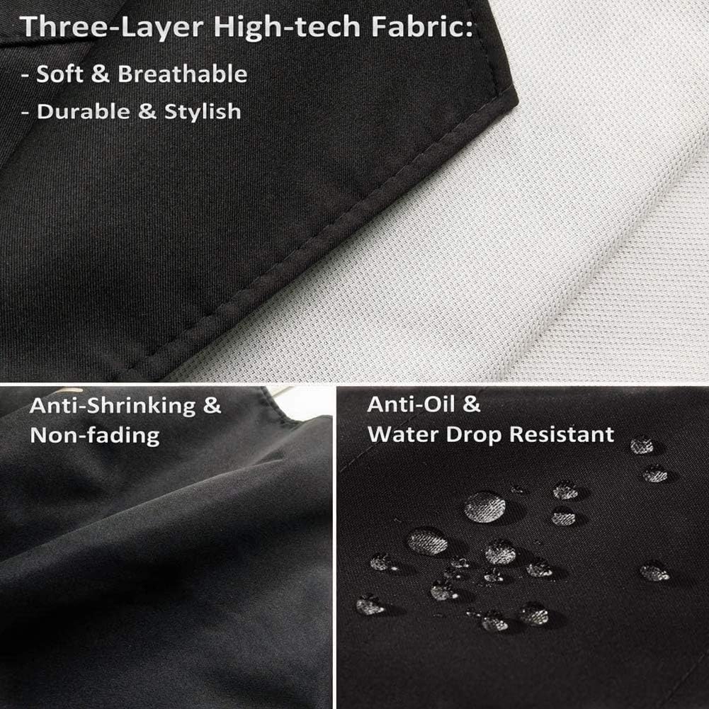 Molenky schort,Verstelbare schort met 2 grote zakken, 2 STUKS Katoenen Chef-koksschortenset, Unisex Waterdichte professionele kwaliteit Keukenschort voor in de keuken 1 Productgegevens Type sluiting Trekkoord Over dit item 【Hoogwaardige materialen】 -Molen
