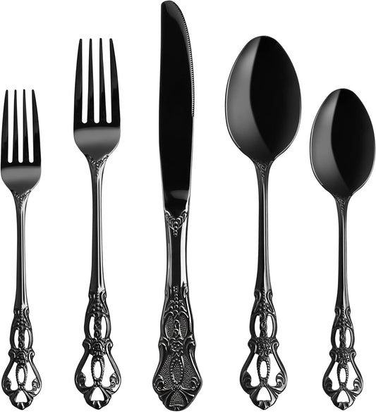 Bestekset, 20-delige bestekset voor 4 personen Over dit item Luxe Royal design: net als zijn naam geeft deze bestekset een koninklijke overeenkomst voor je tafel en een uitstekende uitstraling om indruk te maken op familie en vrienden. De moderne glanzend