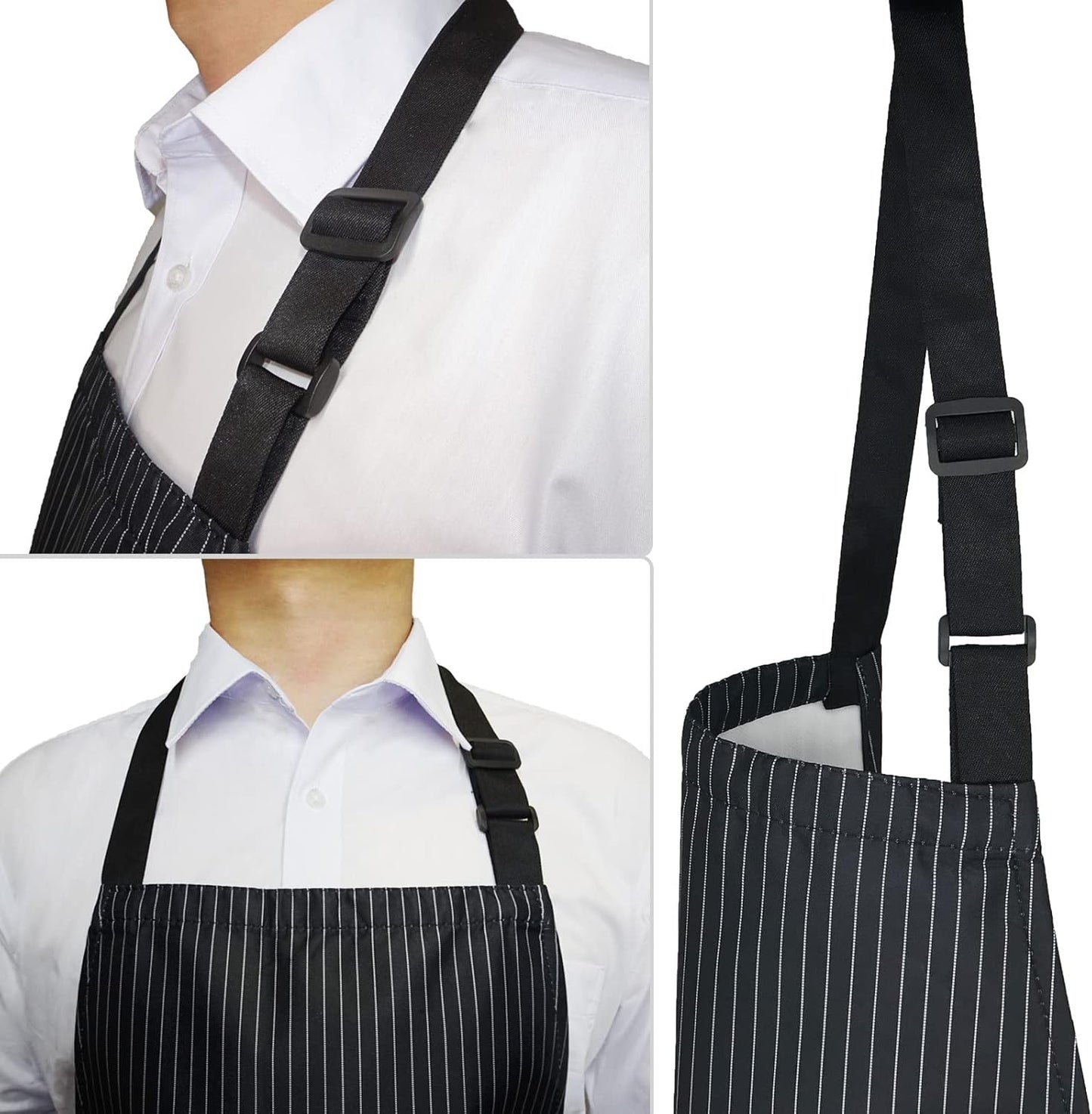 Molenky schort,Verstelbare schort met 2 grote zakken, 2 STUKS Katoenen Chef-koksschortenset, Unisex Waterdichte professionele kwaliteit Keukenschort voor in de keuken 1 Productgegevens Type sluiting Trekkoord Over dit item 【Hoogwaardige materialen】 -Molen