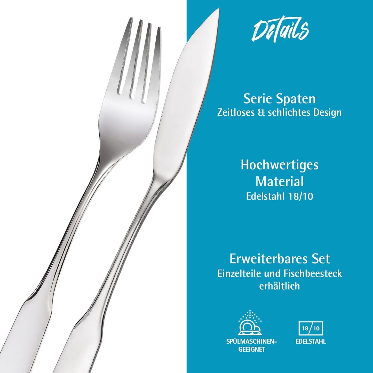 GRÄWE Visbestek 4-delig visvorken, vismessen Over dit item GRÄWE Visbestek 4-delig voor 2 personen – serie Spade. Ontdek de tijdloze elegantie en uitstekende kwaliteit van het GRÄWE visbestek, 4-delig voor 2 personen, uit de serie Spade. Deze bestekset is
