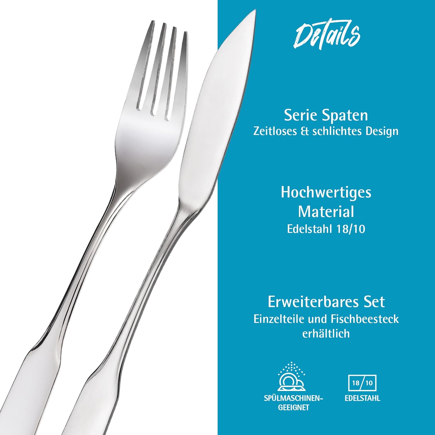GRÄWE Visbestek 4-delig visvorken, vismessen Over dit item GRÄWE Visbestek 4-delig voor 2 personen – serie Spade. Ontdek de tijdloze elegantie en uitstekende kwaliteit van het GRÄWE visbestek, 4-delig voor 2 personen, uit de serie Spade. Deze bestekset is