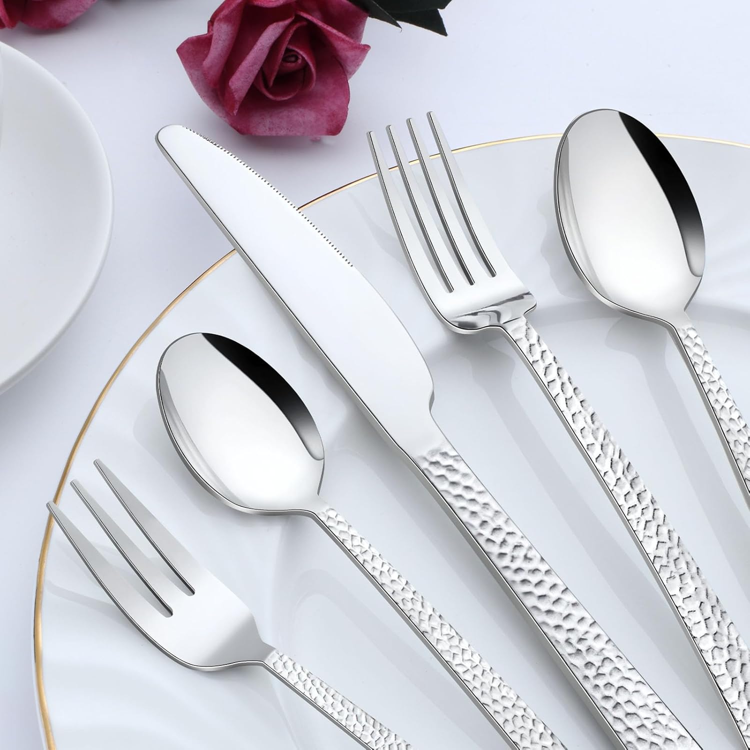 Bestekset voor 6 personen gepolijst vaatwasserbestendig Over dit item 30-delige bestekset voor 6 personen: De 30-delige bestekset bestaat uit 6 messen, 6 eetlepels, 6 dinervorken, 6 theelepels en 6 dessertvorkjes, waardoor het een goede keuze is voor elk