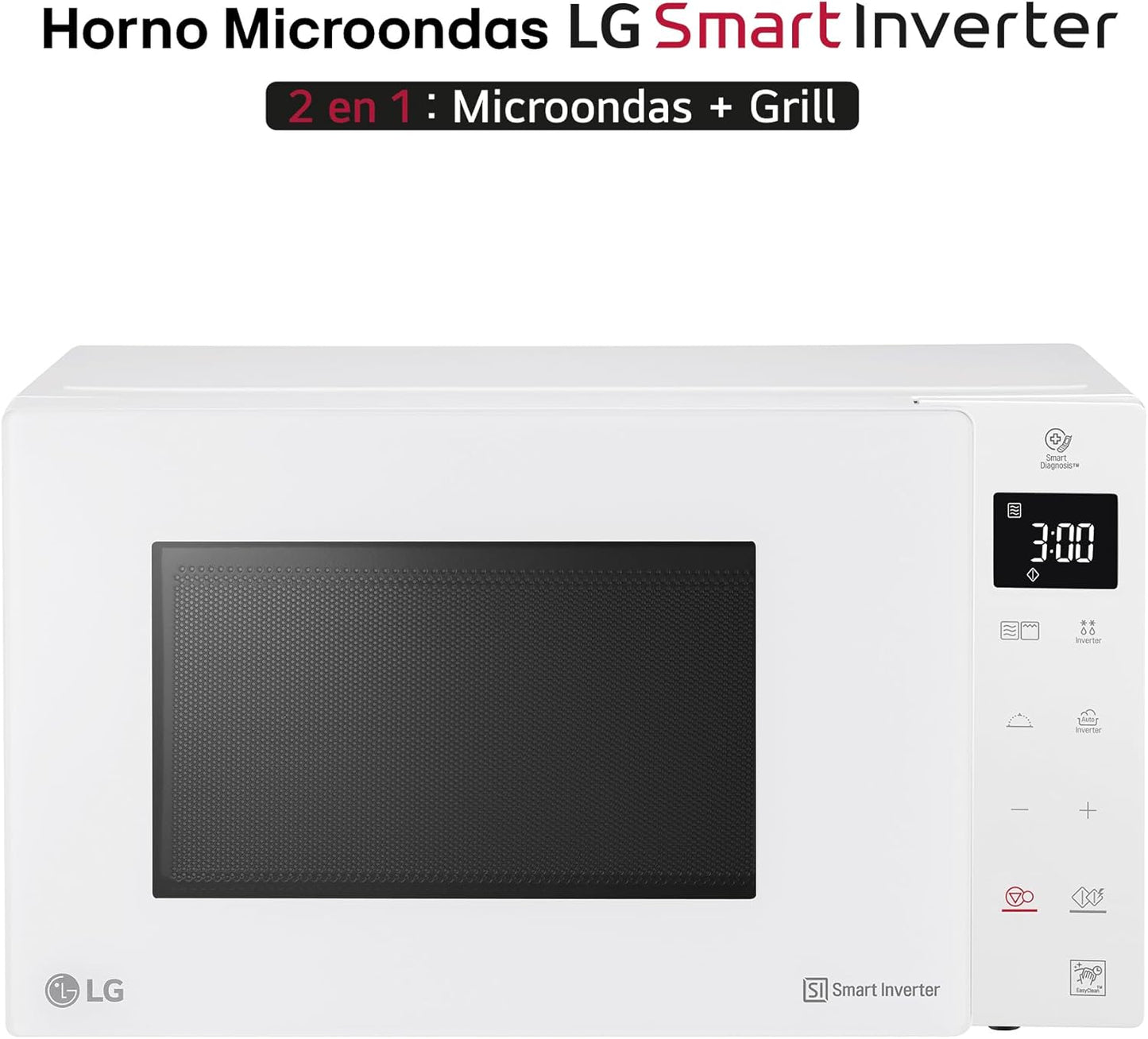 LG MH6535GDH magnetron met grill en digitaal display LG MH6535GDH magnetron MH-6535GDH Het merk LG garandeert de naleving van de hoogste normen tijdens de productieprocessen om een uitstekende klantervaring te garanderen. Afmetingen (b x h x d): 47,6 x 27