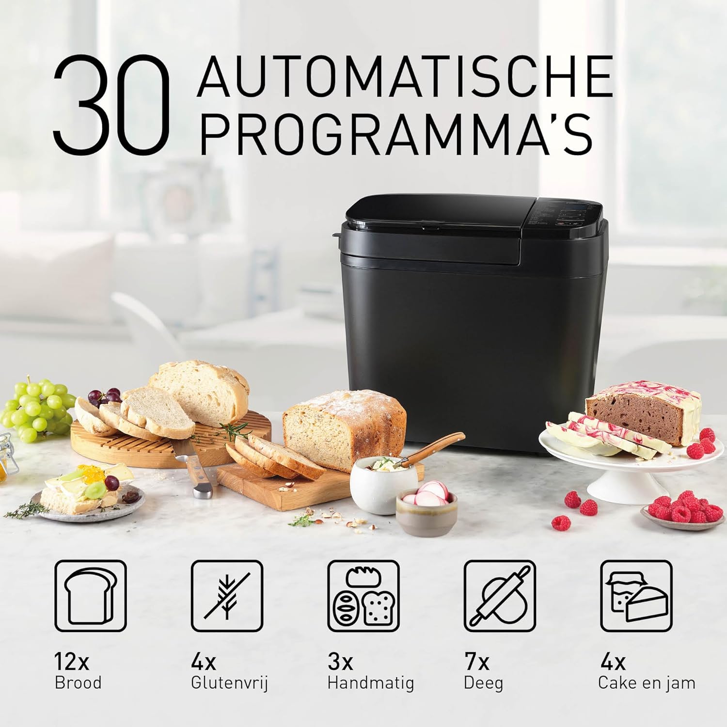 Panasonic SD-YR2540 Volledig Automatisch Broodbakmachine met 32 Backprogram, Donkergrijs TWEE TEMPERATUURSENSOREN: Deze broodbakmachine heeft twee ingebouwde sensoren om de interne en externe temperaturen te bepalen om elk programma te optimaliseren en u
