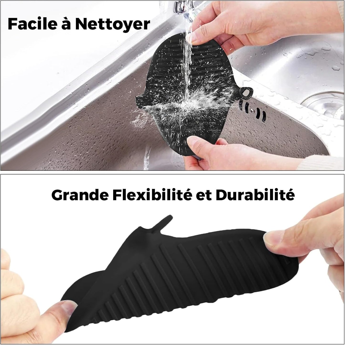 1 Paar Dikke Siliconen Keukenhandschoenen, Hittebestendige Ovenhandschoenen, Antislip Keukenhandschoenen, Hittebestendige Keukenhandschoen voor Koken, Barbecue, Koken, Zwart WARMTEBESTENDIG MATERIAAL: Ontdek de uitzonderlijke kwaliteit van deze ovenhandsc