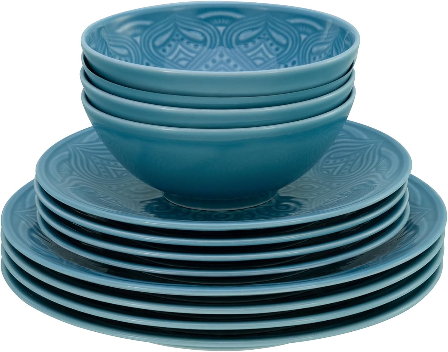 CreaTable, 21625, serie Orient Mandala, 2-delige serviesset, bordenset van porselein, vaatwasser- en magnetronbestendig, Made in Europe ✅ Elegante platenset: je krijgt hier een prachtige 2-delige platenset in een elegante ovale vorm met een diameter van 2