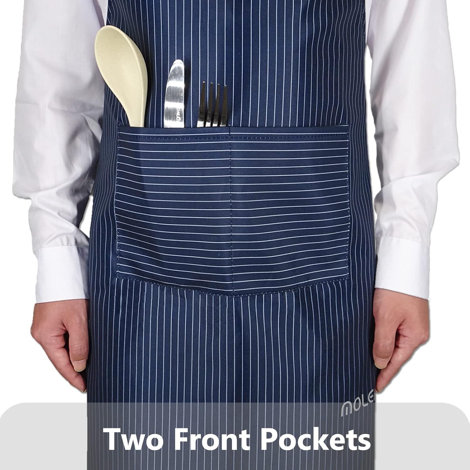 Molenky schort,Verstelbare schort met 2 grote zakken, 2 STUKS Katoenen Chef-koksschortenset, Unisex Waterdichte professionele kwaliteit Keukenschort voor in de keuken 1 Productgegevens Type sluiting Trekkoord Over dit item 【Hoogwaardige materialen】 -Molen