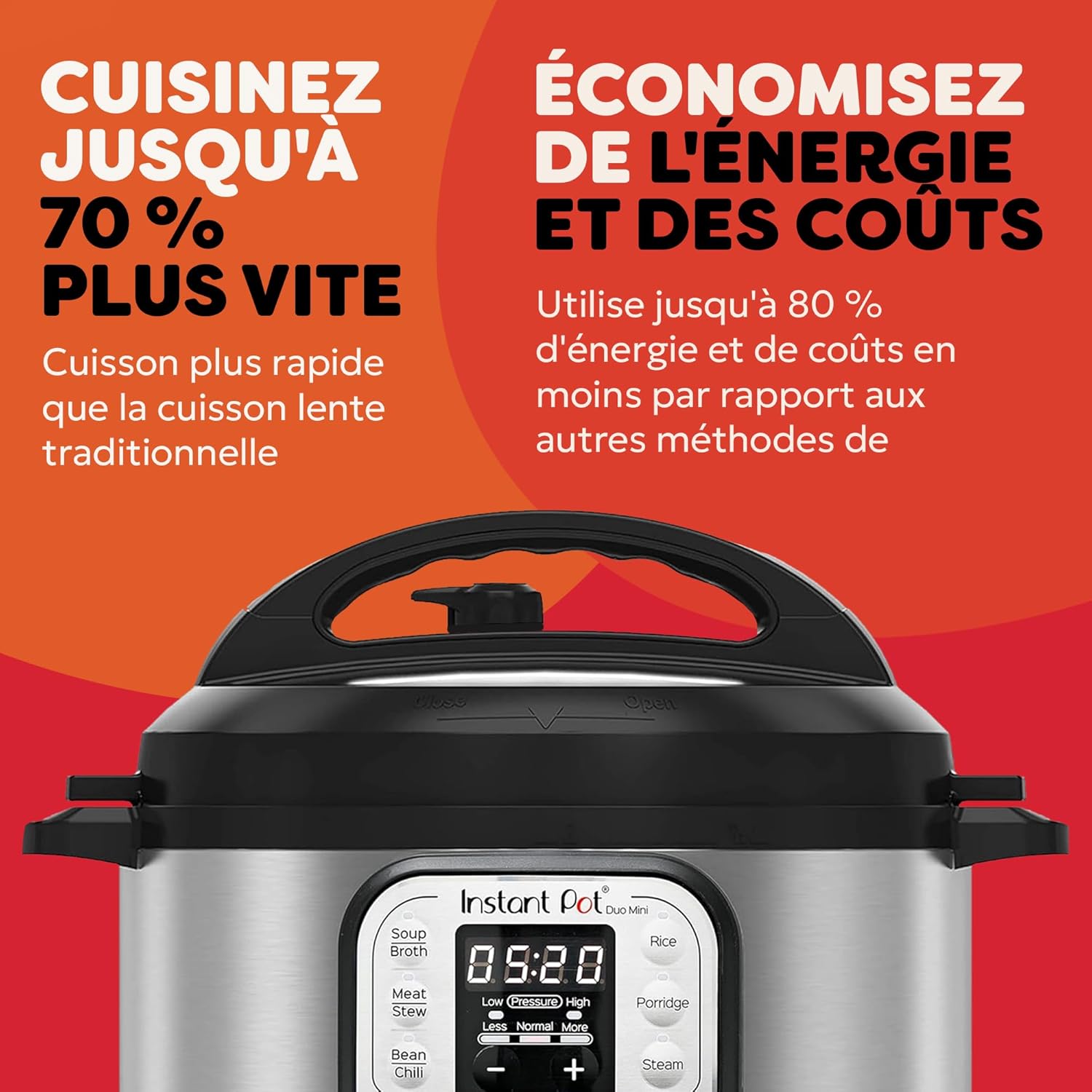 Instant Pot programmeerbare 7-in-1 elektrische snelkookpan Over dit item Een 7-in-1 multifunctionele kooktoestel: snelkookpan, slow cooker, rijstkoker, braden/bruinen, yoghurtbereider, stoompan, warmhoudapparaat. Merk Instant Pot Capaciteit 5,7 Liter Mate