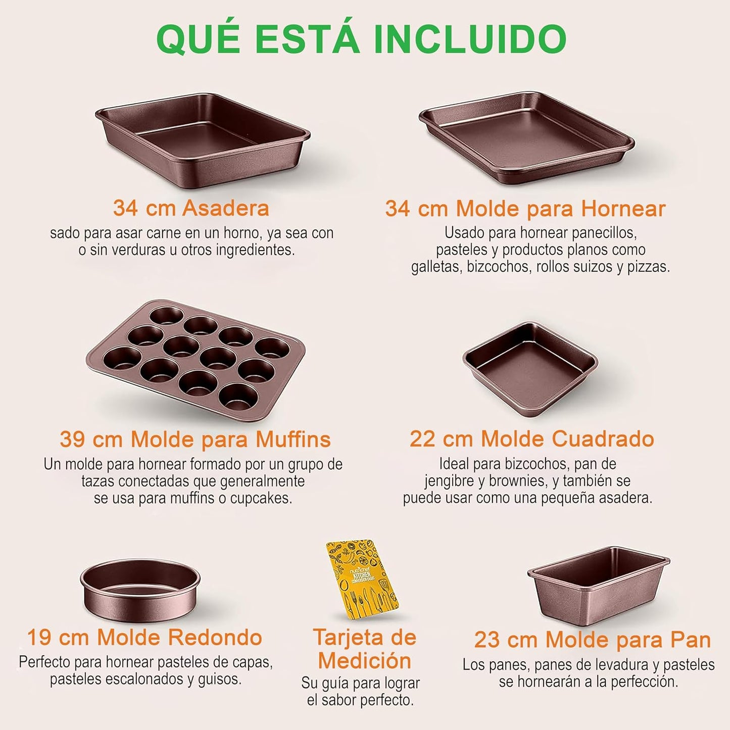 NutriChef Kookpannenset 20-delige Antiaanbak pannen en -potten met Bakgerei 20-DELIGE SET: NutriChef 20-delige antiaanbak pannenset inclusief (6) bakvormen, 3 nylon kookgerei, siliconen vergiet, 20 cm, 25 cm, 30 cm open koekenpan, 1,4 L & 2,4 L sauspan me