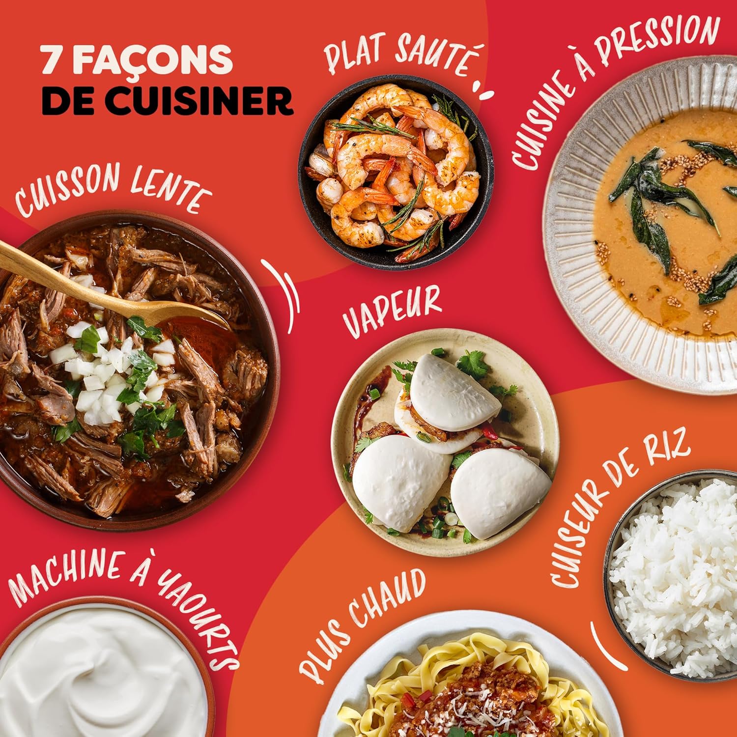 Instant Pot programmeerbare 7-in-1 elektrische snelkookpan Over dit item Een 7-in-1 multifunctionele kooktoestel: snelkookpan, slow cooker, rijstkoker, braden/bruinen, yoghurtbereider, stoompan, warmhoudapparaat. Merk Instant Pot Capaciteit 5,7 Liter Mate