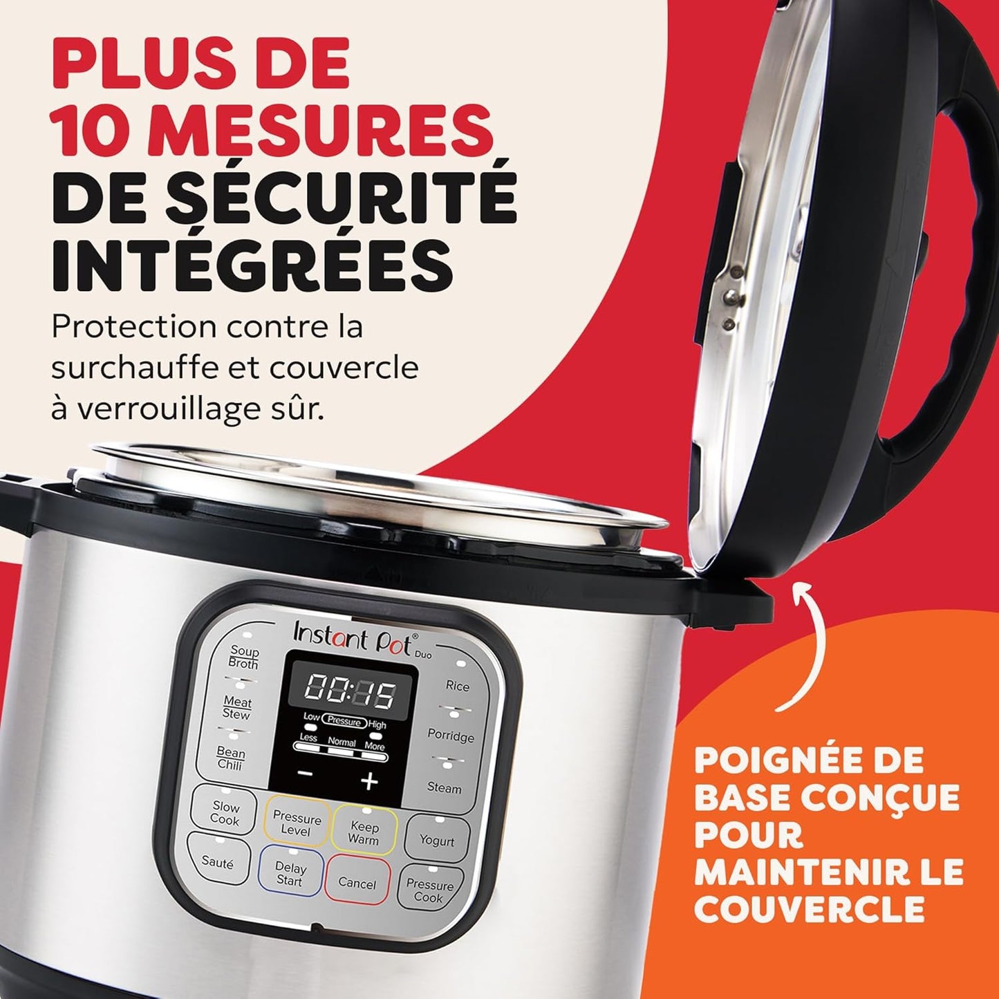 Instant Pot programmeerbare 7-in-1 elektrische snelkookpan Over dit item Een 7-in-1 multifunctionele kooktoestel: snelkookpan, slow cooker, rijstkoker, braden/bruinen, yoghurtbereider, stoompan, warmhoudapparaat. Merk Instant Pot Capaciteit 5,7 Liter Mate