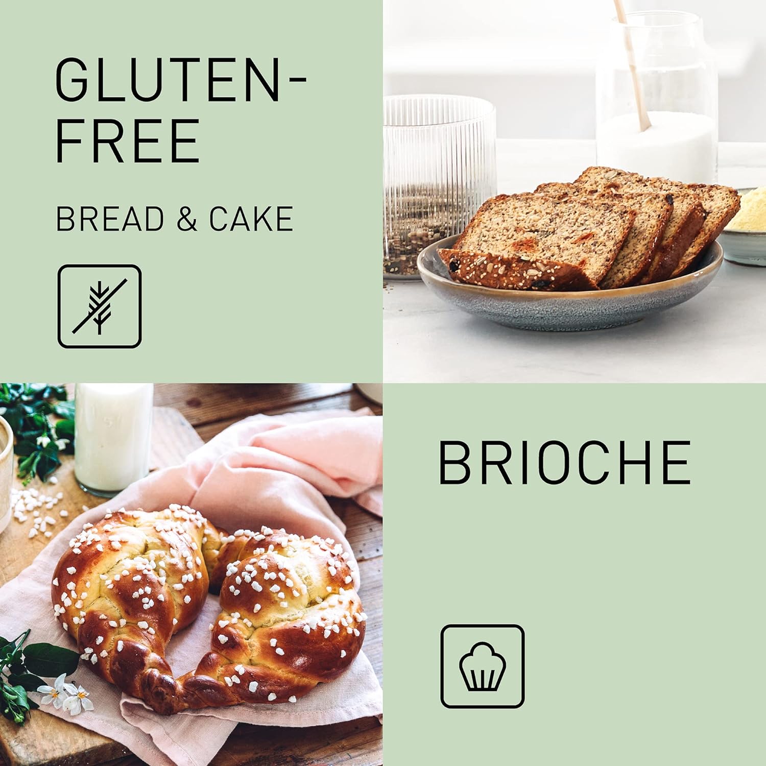 Panasonic broodbakmachine knapperig brood Croustina SD-ZF2010KXF, De enige broodbakmachine die je een knapperig en goudkleurig brood kan maken. met 18 programma's en uitgestelde start. Een nieuw ontwerp voor ronde en knapperige broden. 7 speciale programm
