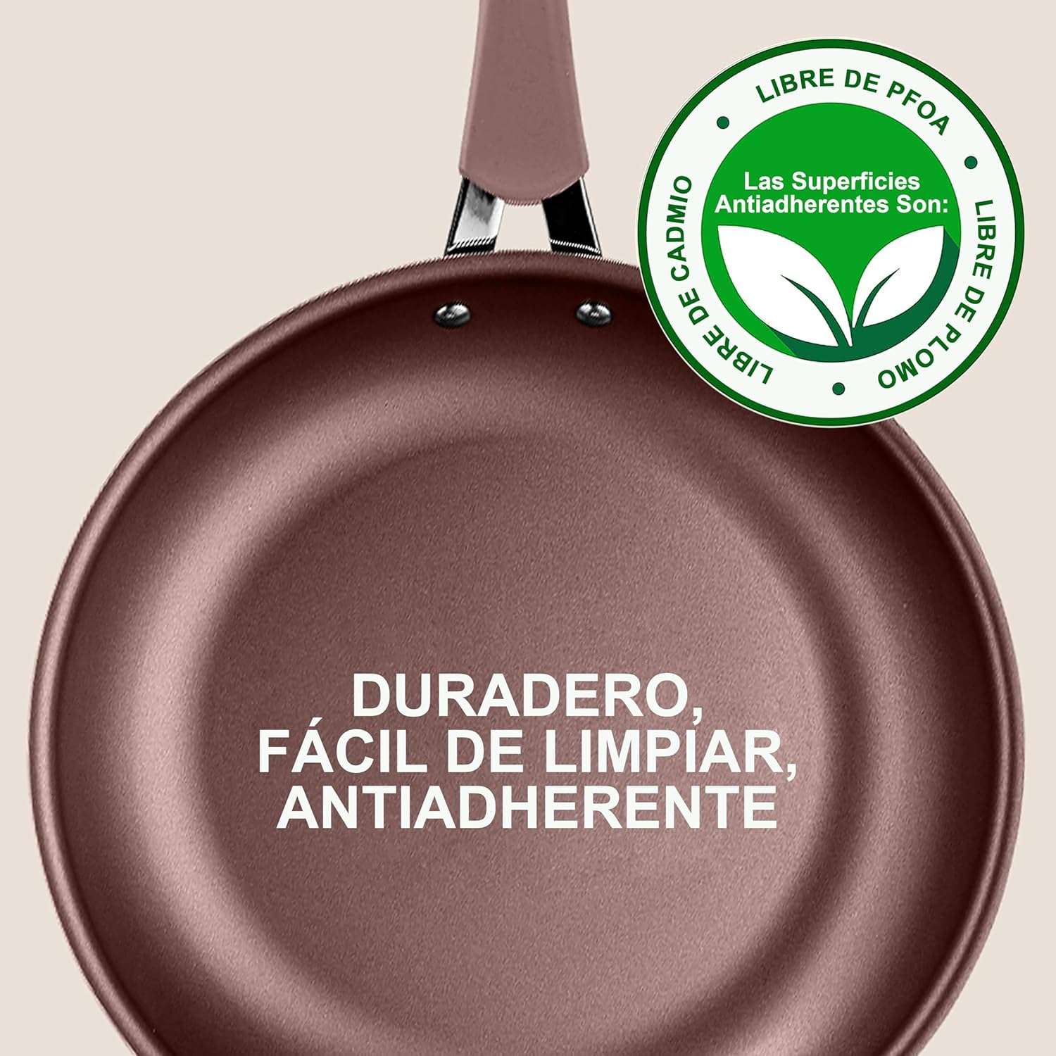 NutriChef Kookpannenset 20-delige Antiaanbak pannen en -potten met Bakgerei 20-DELIGE SET: NutriChef 20-delige antiaanbak pannenset inclusief (6) bakvormen, 3 nylon kookgerei, siliconen vergiet, 20 cm, 25 cm, 30 cm open koekenpan, 1,4 L & 2,4 L sauspan me