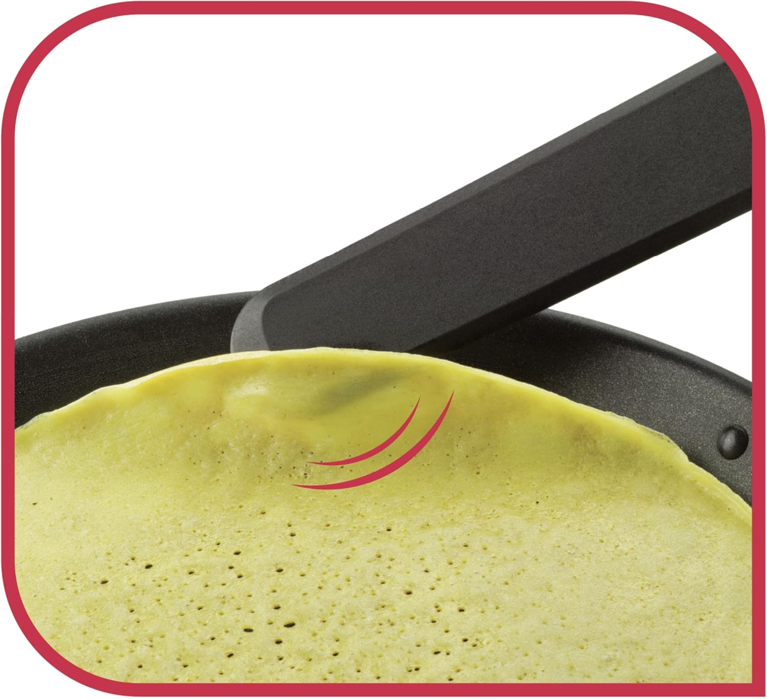 Tefal Ingenio Pannenkoekspatel Over dit item Ideale pannenkoekspatel met dunne uiteinden die gemakkelijk onder alle pannenkoeken en omeletten glijden De verhoogde stand zorgt ervoor dat het deel van de spatel waarmee je kookt niet in contact komt met het