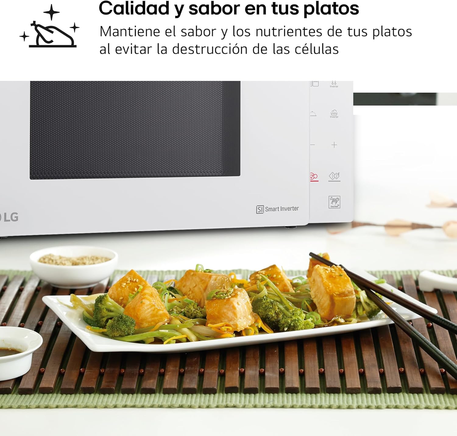 LG MH6535GDH magnetron met grill en digitaal display LG MH6535GDH magnetron MH-6535GDH Het merk LG garandeert de naleving van de hoogste normen tijdens de productieprocessen om een uitstekende klantervaring te garanderen. Afmetingen (b x h x d): 47,6 x 27