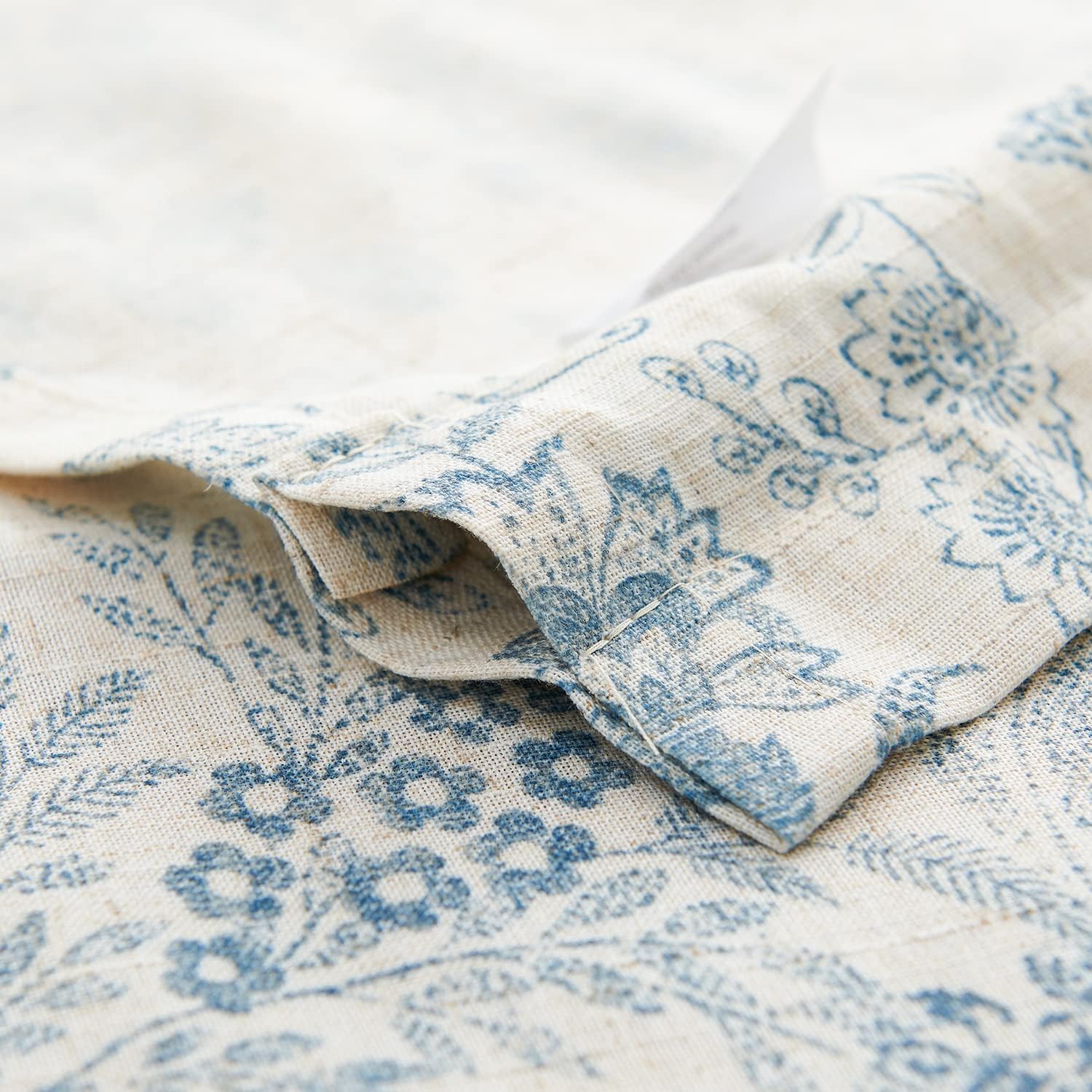 TOPICK Bloemen Keuken Gordijnen 61 cm Drop Linnen Doorschijnend Korte Cafe Botanische Print Kleine Raam Rod Pocket voor Wasruimte Badkamer 2 Panelen Verbena Grijs Verpakking: je ontvangt 2 gordijnen van 85% polyester+15% linnen. De afmetingen per stuk zij
