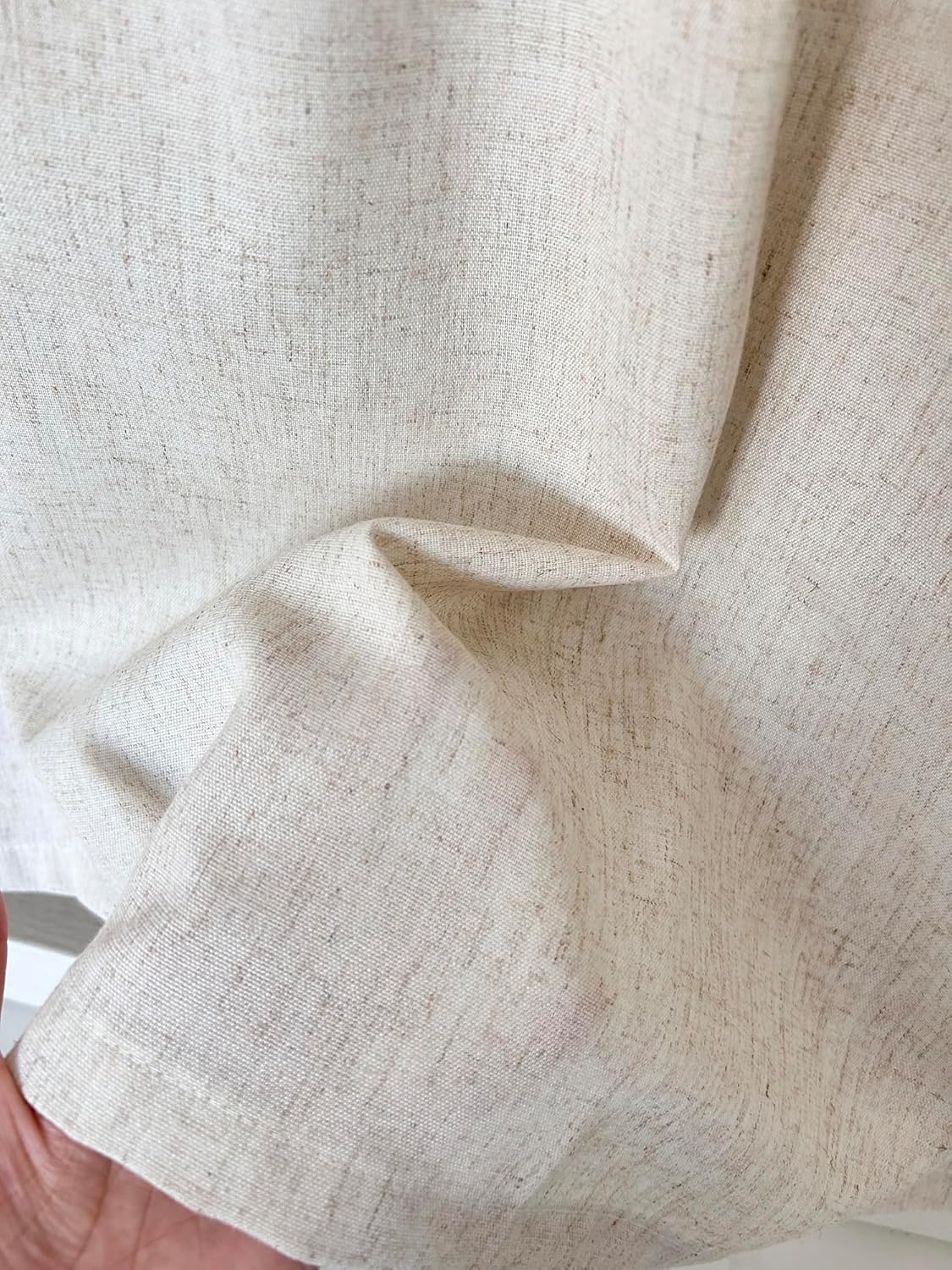 Daliena Vitrage, ondoorzichtig, kort, raamgordijn, privacy, bistrogordijn, linnenlook, gordijnen, textuur, keuken, moderne gordijnen, effen, (b x h 150 x 60 cm) met lussen, 1 stuk Geef je huis met deze stijlvolle vitrage in linnenlook een hoogwaardige tou