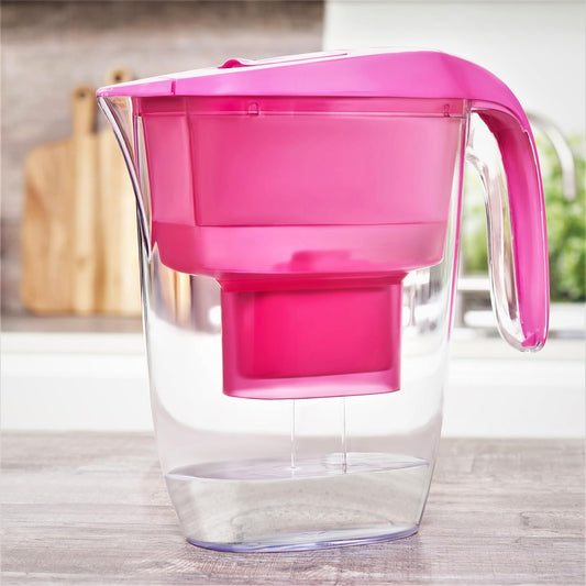NOUVEAUX Smart Water Filter Pitcher 2.7L (10 kopjes) 1 x Polsband Advanced Water filter pitcher is met de Verenigde Staten FDA Gecertificeerd Optimum Gegranuleerde Geactiveerde Koolstof & Ion Exchange Resin cartridge. Eén cartridge duurt slechts 90 dagen