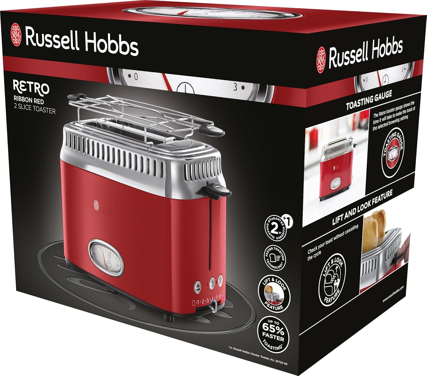 Russell Hobbs Waterkoker retro rood 1,7 l 2400 W snelkook Draadlooz en ideaal voor links- en rechtshandige gebruikers. U kunt vocht op de bodem ontdekken. Dit is normaal en wordt veroorzaakt door de stoom. Electric Kettles €71.99 broodrooster,retro,roestv