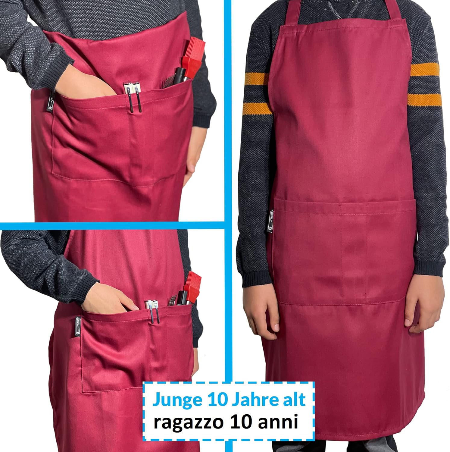 2 Stuks Chef Schort Waterdichte Schort met 3 Zakken Over dit item 💕65% polyester / 35% katoen beste mix voor schorten die bekend staan om hun duurzaamheid. Zij vervagen niet zo snel, verliezen snel hun vorm, kijken langer als nieuw, zijn minder naar vore