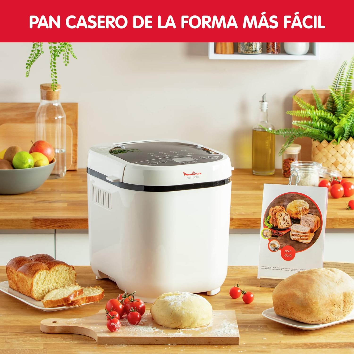 Moulinex Machine à OW210130 Pain Doré broodbakmachine, kunststof,eén maat, wit 1 stuk(s) Keukenmachine Binnenshuis › Meer productgegevens bekijken Spanning 240 Volt Kleur Roestvrij staal Gewicht van item 3,8 Kilogram Productafmetingen 29D x 31B x 29H cent