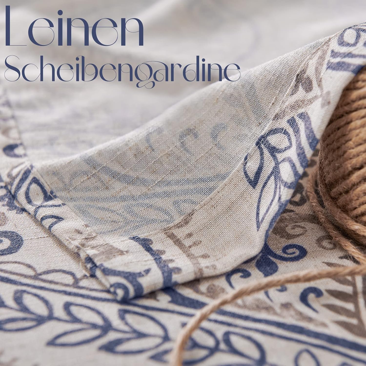 TOPICK Bloemen Keuken Gordijnen 61 cm Drop Linnen Doorschijnend Korte Cafe Botanische Print Kleine Raam Rod Pocket voor Wasruimte Badkamer 2 Panelen Verbena Grijs Verpakking: je ontvangt 2 gordijnen van 85% polyester+15% linnen. De afmetingen per stuk zij